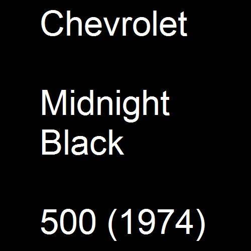 Chevrolet, Midnight Black, 500 (1974).